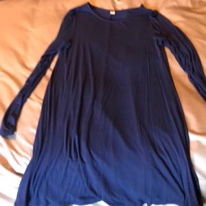 Navy blue long sleeve dress